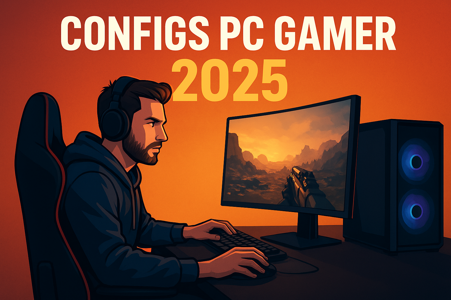 3 Configurations PC Gaming 2025 — Entrée, Milieu et Haut de gamme