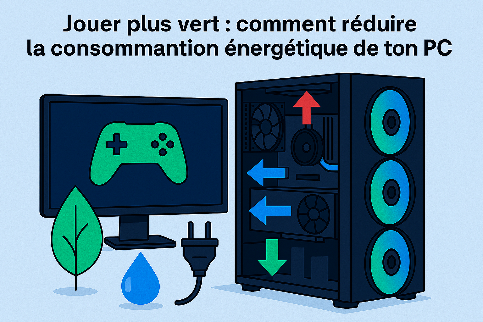 Jouer plus vert : comment réduire la consommation énergétique de ton PC