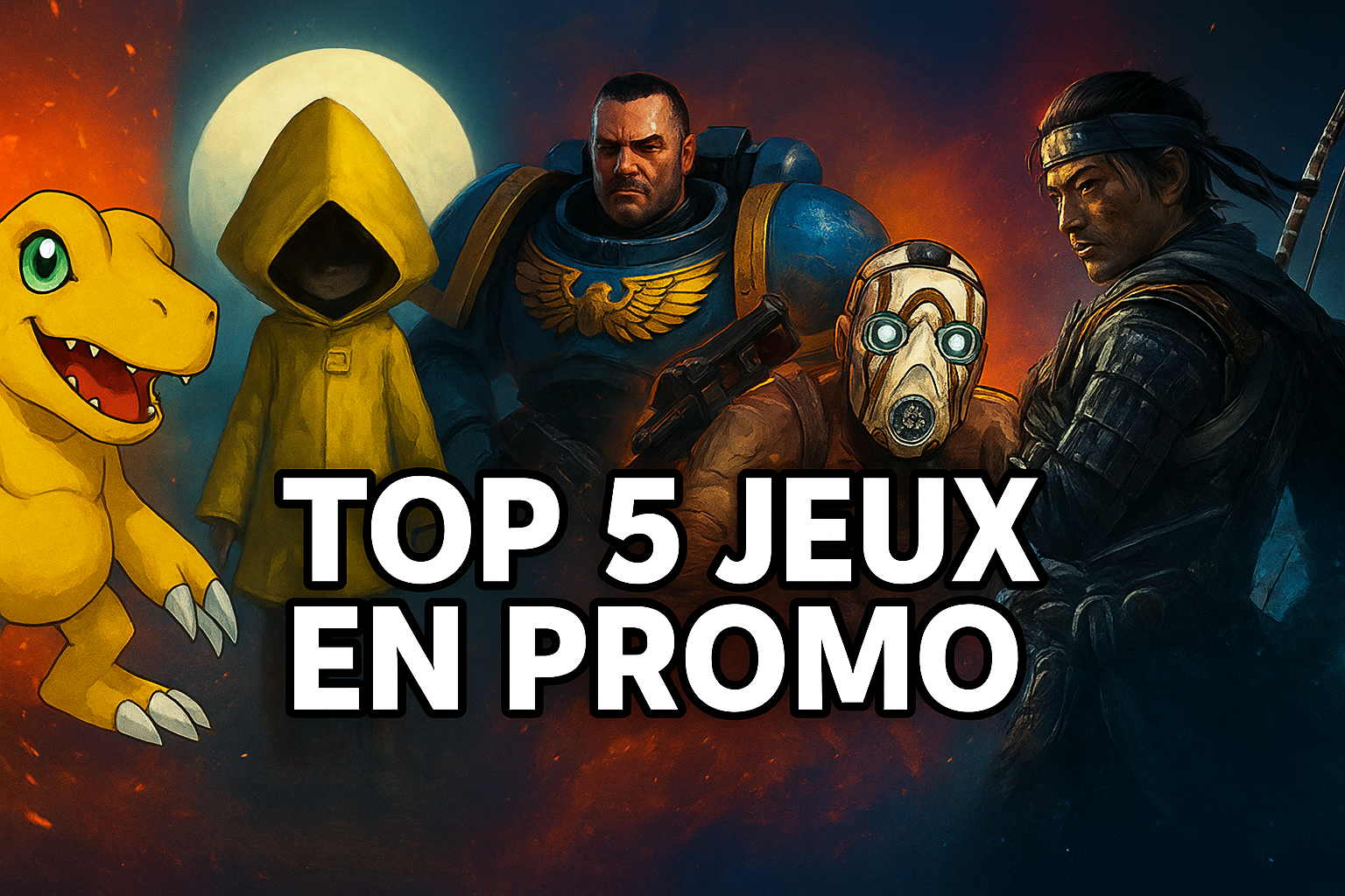 Top 5 des meilleurs jeux en promo sur GamesPlanet – Octobre 2025