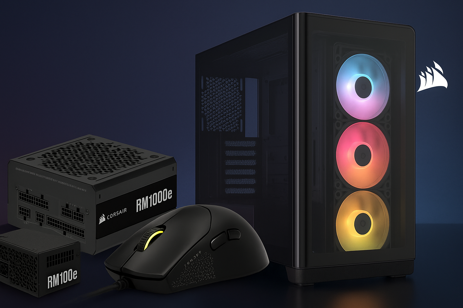 Corsair 2025 : Frame 4500X, Sabre v2 Pro et RM1000e en test